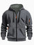 Zipper Hooded Sweatshirt Men's Sports Casual Cardigan Coat