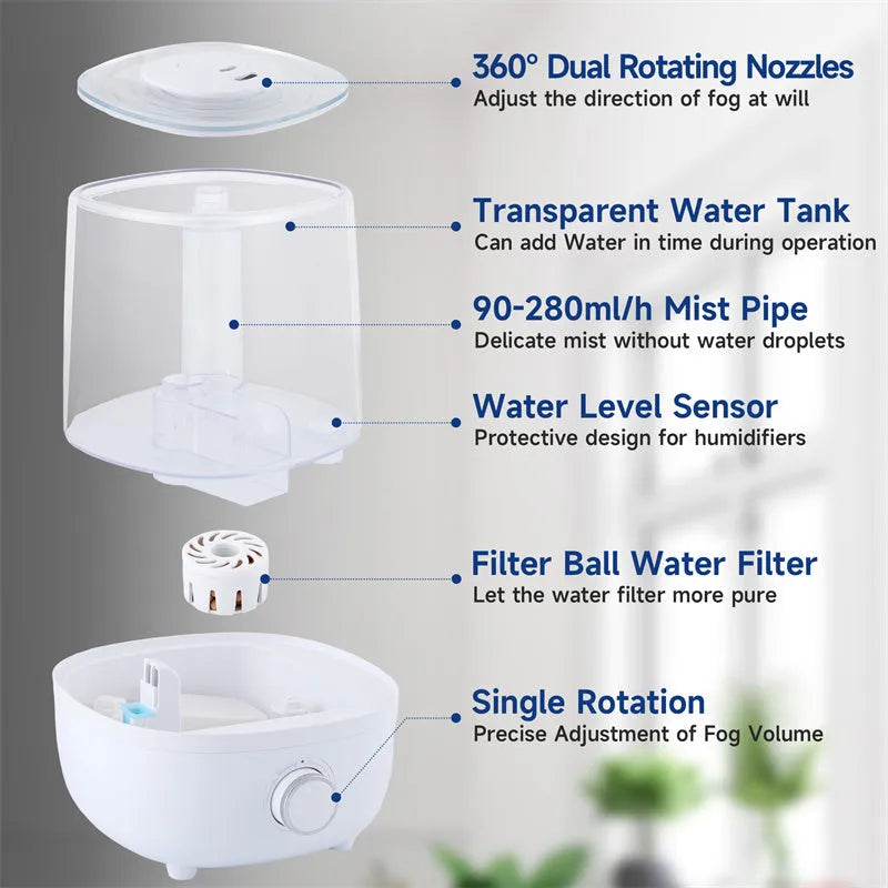 Humidificateur mécanique 4L