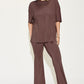 Basic Bae Full Size Bamboo Drop Shoulder T-Shirt and Flare Pants Set - Enfance-Heureuse