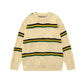 Men's Loose Striped Lapel Cardigan Sweater - Enfance-Heureuse