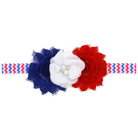 Children's Striped Rose Headband - Enfance-Heureuse