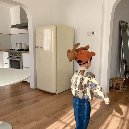 Nouveau Enfants de Vêtements Ours Chandail de Bande Dessinée Unisexe - Enfance-Heureuse