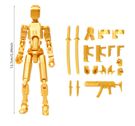 Multi-Jointed Movable Shapeshift Robot 2.0 3D Printed Mannequin Dummy Action Model Doll Toy Kid Gift - Enfance-Heureuse