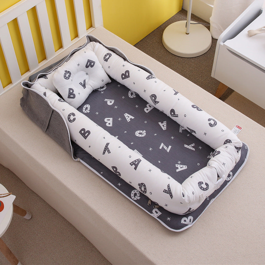Cotton Portable Baby Crib Newborn Foldable - Enfance-Heureuse