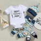 Boys Letter Print Short Sleeve Suit - Enfance-Heureuse