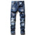 men jeans famous D2 Men slim jeans pants mens denim trousers zipper blue hole Pencil Pants - Enfance-Heureuse