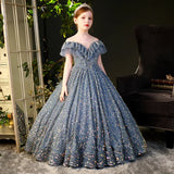 Big Children Children's Sequined Princess Dress Western Style Catwalk Costumes Winter - Enfance-Heureuse