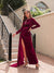 Women's Korean Velvet High Neck Sexy Evening Dress - Enfance-Heureuse