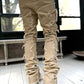 Men Trousers Individual Patched Pants Long Tight Fit Stacked Jeans For Mens Clothing - Enfance-Heureuse