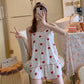 Women's Fashion Simple Camisole Homewear Pajamas Two-piece Set - Enfance-Heureuse