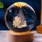 Luminous Starry Sky And Planets Moon Moon Crystal Ball Small Night Lamp Projection Ambience Light Creative Gift New Strange Gift - Enfance-Heureuse