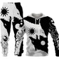 3D Wolf Print Tracksuit Men Sportswear Hooded Sweatsuit Two Piece Outdoors Running Fitness Mens Clothing Jogging Set - Enfance-Heureuse