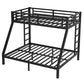 Metal Twin XL Over Queen Bunk Bed For Teens And Adults,Space-Saving Noise Reduced No Box Spring Needed - Enfance-Heureuse