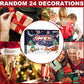 Dowmoo Christmas Advent Calendar Diy Bracelet Blind Box 24 Grid Calendar Bell Accessory Blind Box